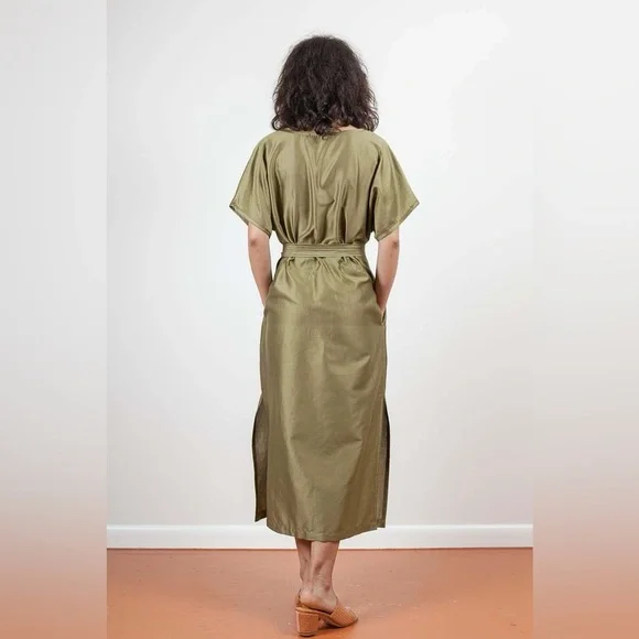 NWOT Gravel And Gold Savio Dress in Gras - www.joarbit.com
